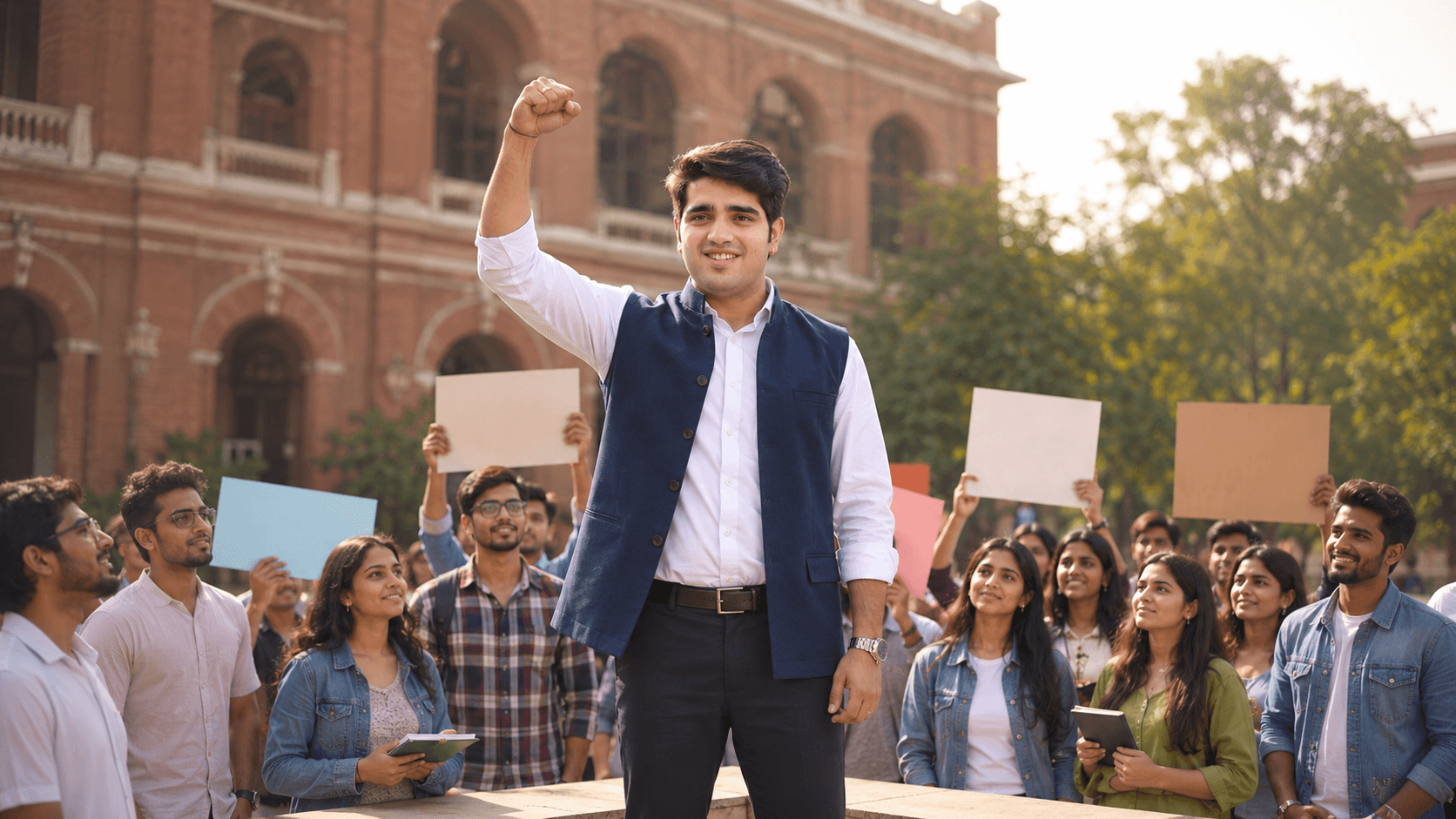 DU students on campus